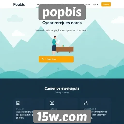 Navegação intuitiva e design do site Popbis