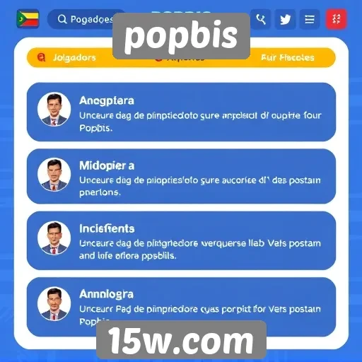 Feedback dos jogadores sobre a interface do Popbis