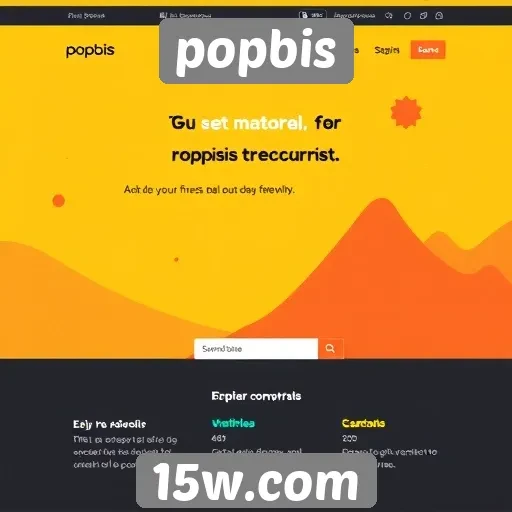 Análise da interface do usuário do site popbis